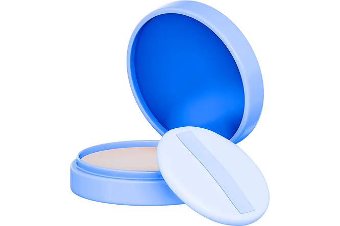 Cosmetic Compact Illustration
